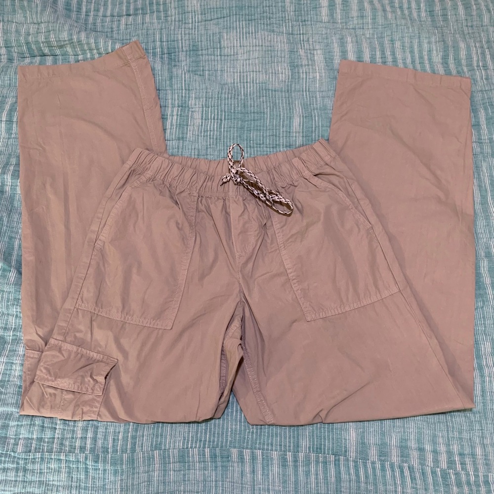 Aerie Cargo Pants Khaki Light Tan Utility Straight Leg XS
